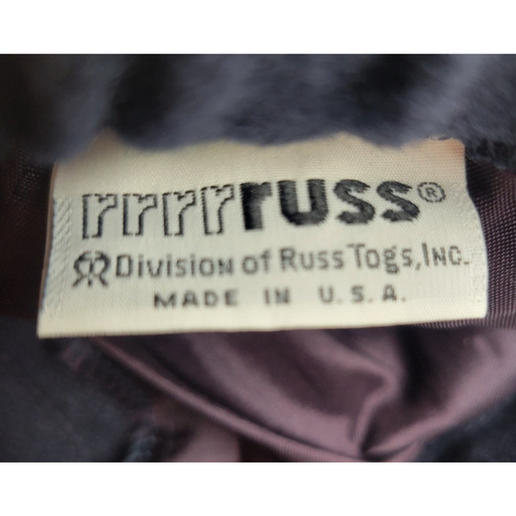 NWT VTG Rrrrruss Togs Navy Blue Wool Blend Career Casual Pants Women's Size 16 - Picture 2 of 15